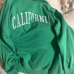 Large XL Reflex  Green California Sweatshirt